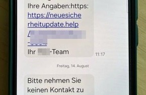 Polizei Bielefeld: POL-BI: Vorsicht vor betr&uuml;gerischen SMS von vermeintlichen Bankmitarbeitern