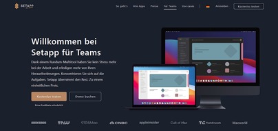 Setapp: Setapp für Teams - Maßgeschneiderte Lösungen für Unternehmen