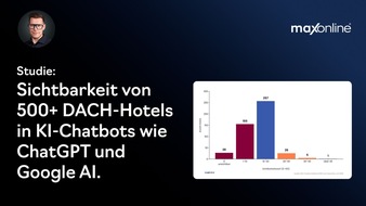 maxonline Marketing hfw GesmbH: Studie: &Ouml;sterreichs Hotels sind f&uuml;r KI-Systeme am schlechtesten sichtbar