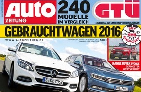 GTÜ Gesellschaft für Technische Überwachung mbH: GTÜ-Gebrauchtwagenreport 2016: Mercedes-Modelle belegen gleich fünf Mal die Spitzenplätze