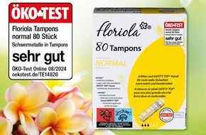 NORMA: Günstig und hervorragende Zusammensetzung: ÖKO-TEST zeichnet Tampons der NORMA Eigenmarke FLORIOLA mit "sehr gut" aus / Bestnote für Biokomponentenfaser und keine Schwermetallbelastung