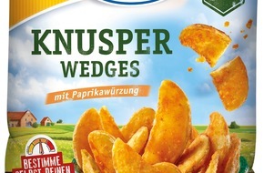 Agrarfrost GmbH & Co. KG: Knusper Wedges: die neuen, superkrossen Kartoffelspalten