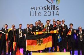 WorldSkills Germany e.V.: Fünf Goldmedaillen für Team Germany bei EM der Berufe in Lille