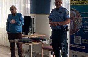 Polizeipräsidium Südosthessen: POL-OF: Schutz vor Straftaten im Alter: Sicherheitsberater und Schutzmann vor Ort beraten Senioren