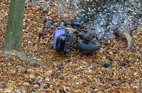 Polizeidirektion Bad Segeberg: POL-SE: Klein Nordende - Motorroller im Liether Moor entsorgt