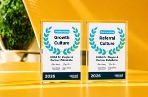 KU64 Zahn&auml;rzte Dr. Ziegler & Partner: Zahnarztpraxis KU64 f&uuml;r Arbeitgeberkultur doppelt ausgezeichnet