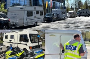 Polizei Duisburg: POL-DU: Stadtgebiet: Kostenlose Wiegeaktion für Wohnmobile und Wohnwagen geht in die zweite Runde: Sicher und gut in die Camping-Sommerferien starten