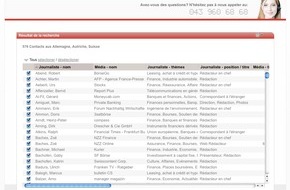 news aktuell (Schweiz) AG: La filiale de l'ATS, news aktuell, lance un nouvel AdressTool pour des contacts rédactionnels en Suisse, en Allemagne et en Autriche