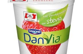 Danone DACH: DanVia: Das erste Danone-Produkt mit Steviolglykosiden aus der Steviapflanze (BILD)