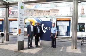 Polizeipräsidium Rheinpfalz: POL-PPRP: Notruffunktion am rnv-Ticketautomat am Berliner Platz
