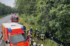 Feuerwehr Detmold: FW-DT: Alleinunfall Barntruper Straße