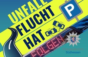 Polizeipräsidium Südhessen: POL-DA: Kreis Bergstraße: Polizei sensibilisiert erneut - "Unfallflucht hat Folgen"