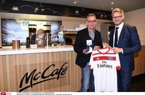 HSV Fußball AG: HSV-Presseservice: Kaffeegenuss im Volksparkstadion: HSV und McDonald's eröffnen McCafé