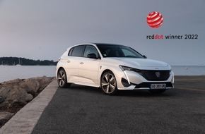 Peugeot Deutschland GmbH: Red Dot Award 2022: PEUGEOT 308 mit renommiertem Designpreis ausgezeichnet