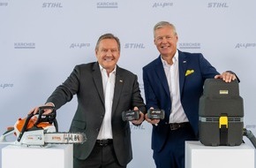 Alfred K&auml;rcher SE & Co. KG: Pressemitteilung: K&auml;rcher und STIHL starten wegweisende Akku-Allianz