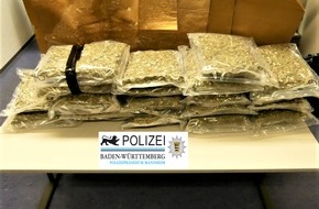 Polizeipräsidium Mannheim: POL-MA: Hockenheim/Rhein-Neckar-Kreis: Zwei Tatverdächtige im Alter von 33 und 44 Jahren wegen Verdachts des Drogenhandels in nicht geringer Menge in Haft - 20 Kilogramm Marihuana sichergestellt