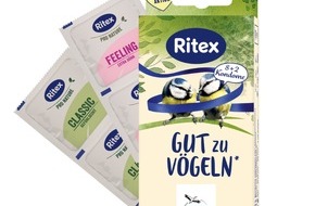 Ritex GmbH: Gut zu V&ouml;geln: Kondomhersteller Ritex engagiert sich mit neuer Aktionspackung f&uuml;r den NABU-Vogelschutz