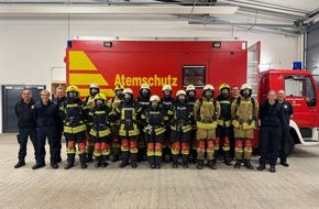 Kreisfeuerwehr Oldenburg: FW-OLL: 13 neue Atemschutzgeräteträgerinnen und Atemschutzgeräteträger im Landkreis Oldenburg