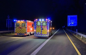 Feuerwehr Dinslaken: FW Dinslaken: Verkehrsunfall auf der BAB 3