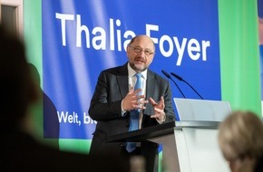 Thalia Bücher GmbH: „Das Buch ist ein unverzichtbarer Bestandteil zur Vertiefung und Weiterentwicklung unserer Demokratie“: Martin Schulz, Vorsitzender der Friedrich-Ebert-Stiftung, zu Gast beim dritten Thalia Foyer