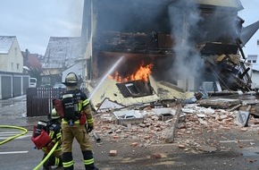 Feuerwehr Stuttgart: FW Stuttgart: Abschlussmeldung zur Explosion in einem Wohngebäude in Stuttgart-Vaihingen