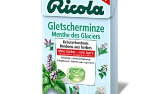 Ricola Group AG: Erfrischend neu: Ricola Gletscherminze (BILD)