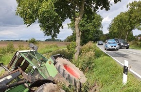 Polizeiinspektion Wilhelmshaven/Friesland: POL-WHV: Verkehrsunfall mit Traktor