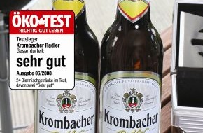 Krombacher Brauerei GmbH & Co.: Krombacher Radler / Die Nr. 1 bei den Verbrauchern und bei ÖKO-TEST