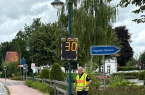 Polizeiinspektion Wilhelmshaven/Friesland: POL-WHV: Geschwindigkeitsdisplay vor Senioreneinrichtung in Zetel