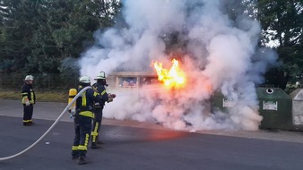 Freiwillige Feuerwehr Celle: FW Celle: Containerbrand