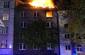 Feuerwehr Dortmund: FW-DO: Dachstuhlbrand eines leerstehenden Wohnhauses
