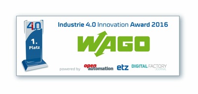 WAGO GmbH & Co.KG: WAGO gewinnt "Industrie 4.0 Innovation Award"