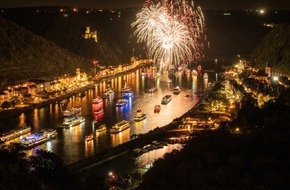 Loreley Touristik: Loreley Touristik GmbH: Historisches „Rhein-Feuerwerk“ vom Wasser aus bestaunen