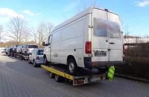 Kreispolizeibehörde Märkischer Kreis: POL-MK: Vier Transporter / Gespanne in drei Stunden stillgelegt