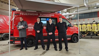 Freiwillige Feuerwehr Burscheid: FW Burscheid: Neues Einsatzfahrzeug für die Burscheider Feuerwehr