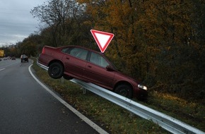 Polizeidirektion Neustadt/Weinstraße: POL-PDNW: Autobahnpolizei Ruchheim - Unfall an der Anschlussstelle Ludwigshafen Nord endet glimpflich