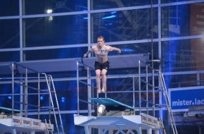 ProSieben: Olympische Spiele in München: Britta Heidemann, Fabian Hambüchen und Jonas Reckermann springen vom Turm