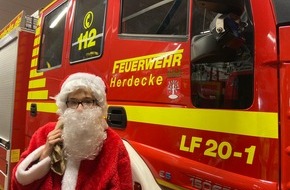 Feuerwehr Herdecke: FW-EN: Feuerwehr Herdecke empfängt Besucher beim Weihnachtsbaumverkauf
