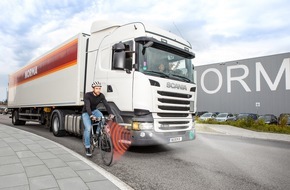 NORMA: NORMA: Jetzt klare Sicht mit Abbiegeassistenten! / Discounter aus Nürnberg macht modernes Schutzsystem nun zur Pflicht (FOTO)