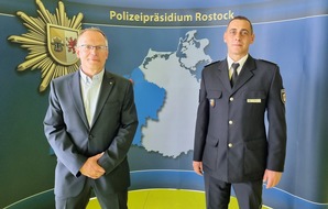 Polizeipräsidium Rostock: POL-HRO: Offizielle Amtseinführung von PHK Mathias Elert (Leiter Polizeihauptrevier Parchim) und EKHK Ingolf Schwartz (Leiter Kriminalkommissariat Güstrow)