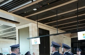 Bundespolizeidirektion Flughafen Frankfurt am Main: BPOLD FRA: Feierliche Vereidigung von 134 neuen Bundespolizistinnen und Bundespolizisten am Flughafen Frankfurt am Main und Einweihung der neuen Dienststelle im Terminal 3