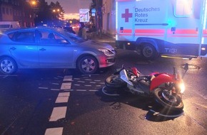 Polizei Düren: POL-DN: Zusammenstoß mit Leichtkraftrad