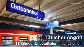 Bundespolizeidirektion München: Bundespolizeidirektion München: Tätlicher Angriff bei Maßnahmenstörung - Ermittlungen gegen 18-Jährigen, der sich in Polizeimaßnahme einmischte