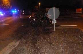 Polizeidirektion Bad Kreuznach: POL-PDKH: Schwerer Motorradunfall
