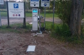 Polizeipräsidium Neubrandenburg: POL-NB: Zwei Tatverdächtige nach Sprengung eines Parkscheinautomaten gestellt