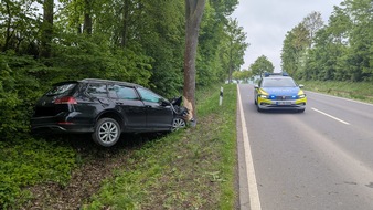 Polizeiinspektion Hildesheim: POL-HI: Verkehrsunfall bei Lamspringe / eine Person verletzt