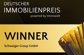 Schwaiger Group: Schwaiger Group gewinnt Deutschen Immobilienpreis / Jury würdigt die Leistung des Münchner Immobilienprojektentwicklers für mehr Nachhaltigkeit und Innovation im Immobiliensektor