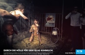 PETA Deutschland e.V.: Realität zu grausam: PETA-Plakataktion mit Motiv von Anja Zeidler untersagt