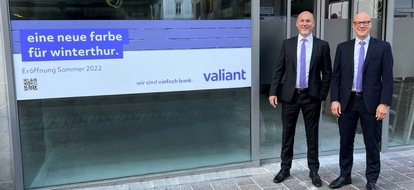 Valiant Holding AG: Valiant eröffnet Geschäftsstelle in Winterthur
