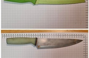 Bundespolizeidirektion Sankt Augustin: BPOL NRW: Mit Messer bewaffnet - Bundespolizei stellt Gesuchten
